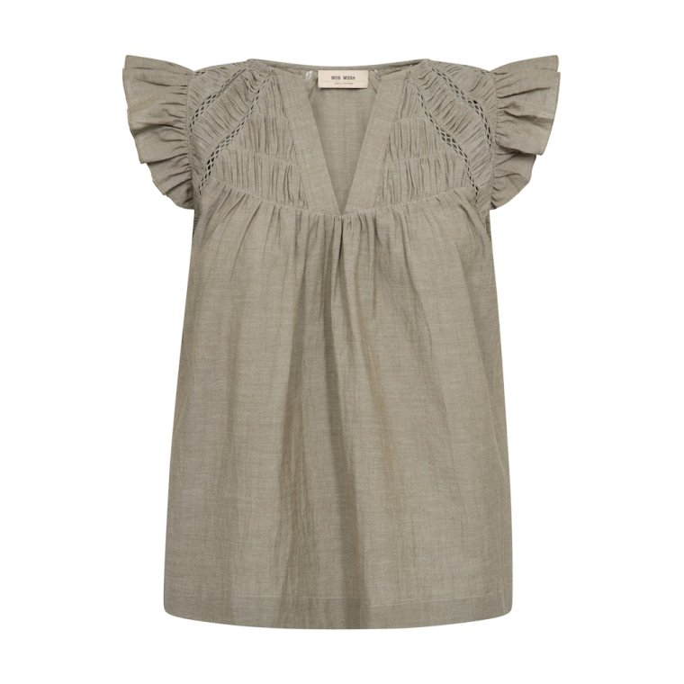 Mos Mosh - MMWoda Izha Blouse - Burnt Olive