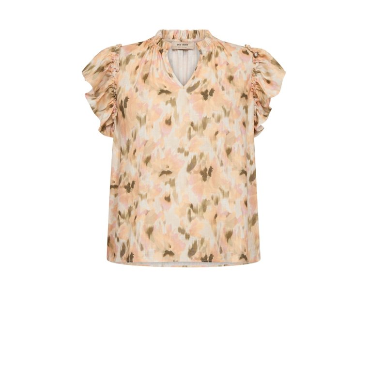 Mos Mosh - MMTea Flower Field Blouse - Burnt Olive