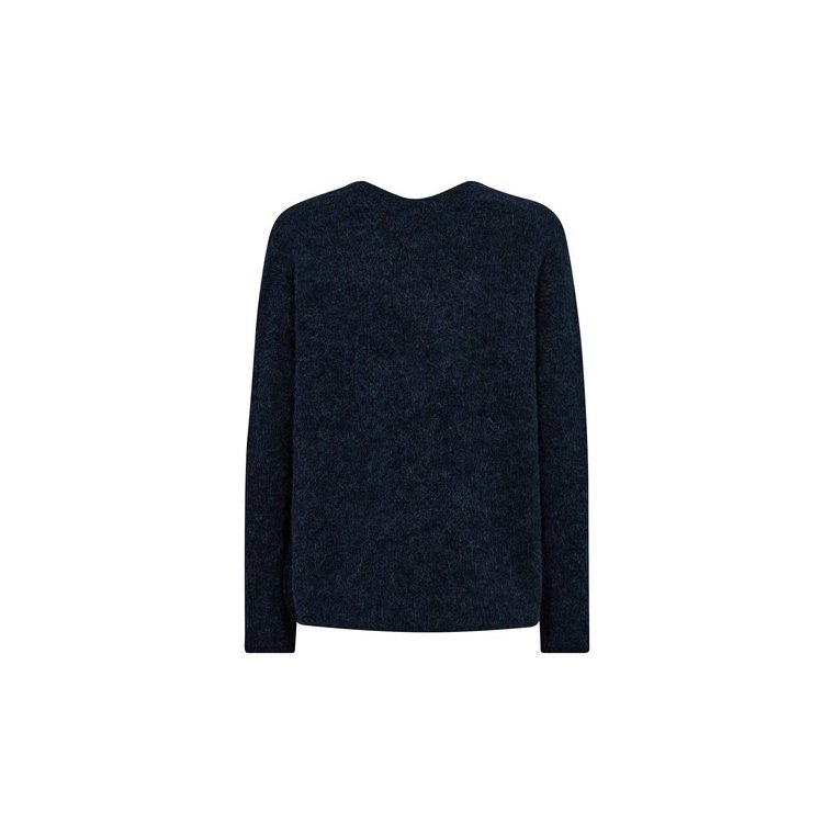 Mos Mosh - MMThora V-Neck Knit - Salute Navy