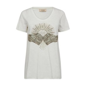 MOS MOSH - MMNadine O-SS Deco Tee - Celadon Tint