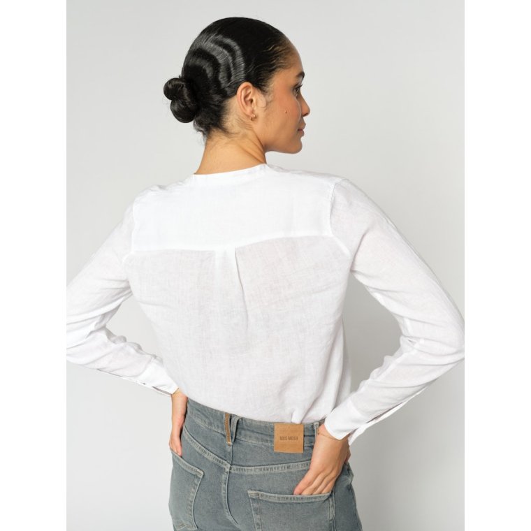 Mos Mosh - MMArtina Linen Shirt - White