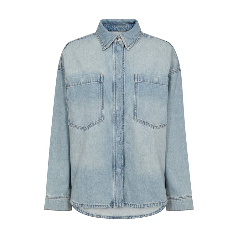 Mos Mosh - MMEmm Flower Shirt - Light Blue