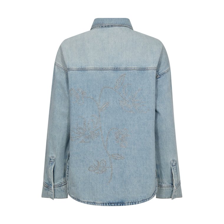 Mos Mosh - MMEmm Flower Shirt - Light Blue