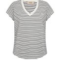 MOS MOSH - MMKala V-SS Stripe Tee - Salute Navy