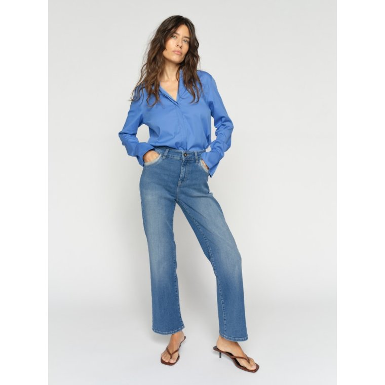 Mos MOsh - MMCecilia Perla Jeans - Mid Blue