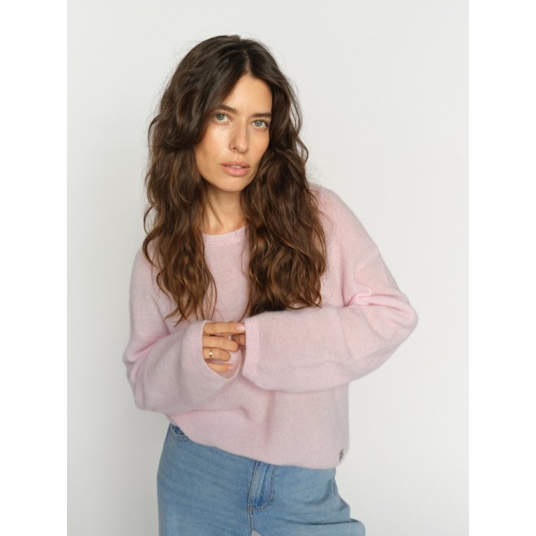 MOS MOSH - MMMape O-Neck Knit - Ballet Slipper