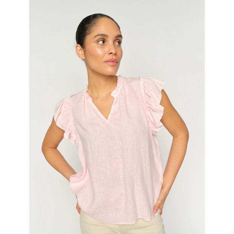 Mos Mosh - MMTea Linen Blouse - Ballet Slipper
