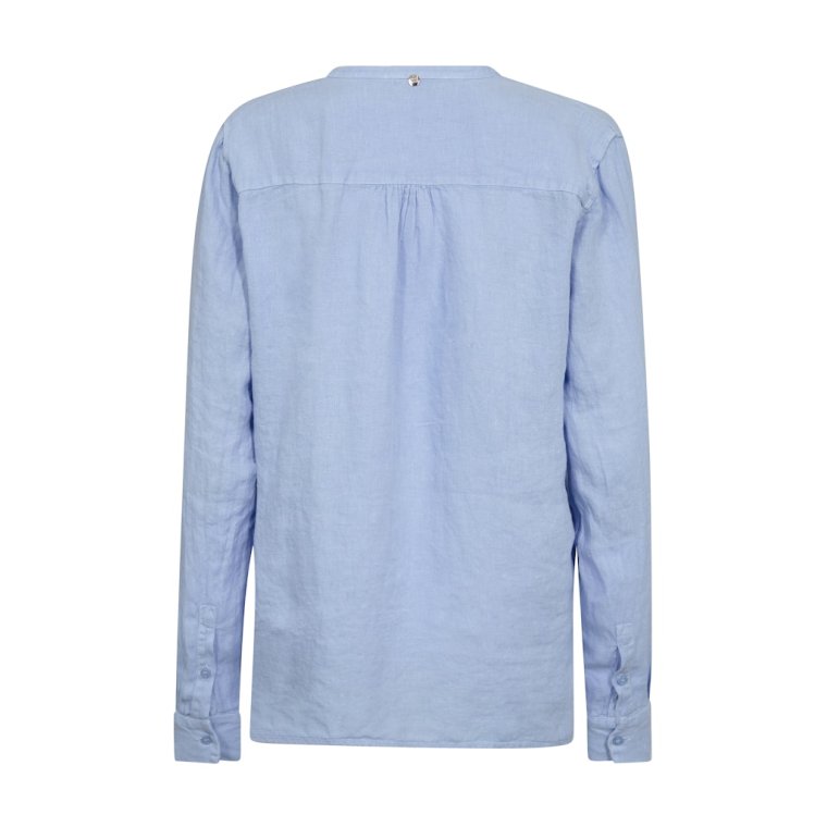 Mos Mosh - MMDanna Linen Blouse - Brunnera Blue