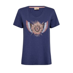 MOS MOSH - MMRomi Gethi O-SS Glam Tee - Crown Blue