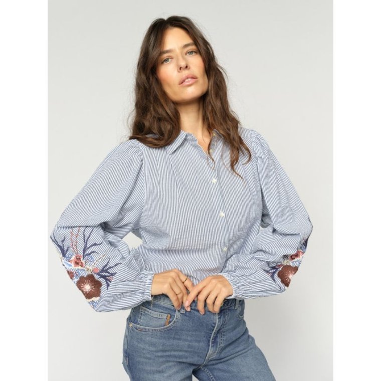 MOS MOSH - MMCiu Oxfo Shirt - Crown Blue