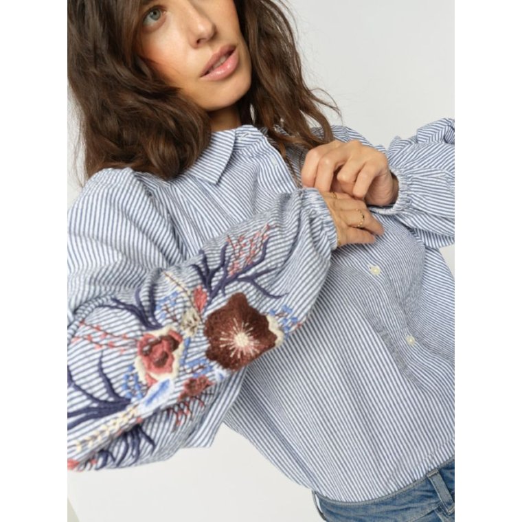 MOS MOSH - MMCiu Oxfo Shirt - Crown Blue