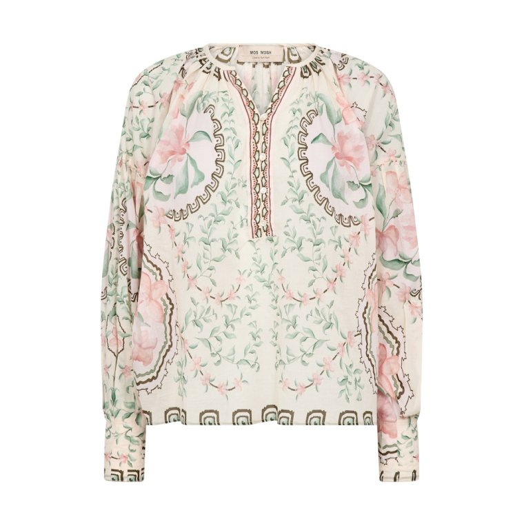 Mos Mosh - MMWylde Orchid Blouse - Turf Green