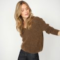 MOS MOSH - MMThora V-Neck Knit - Rain Drum	