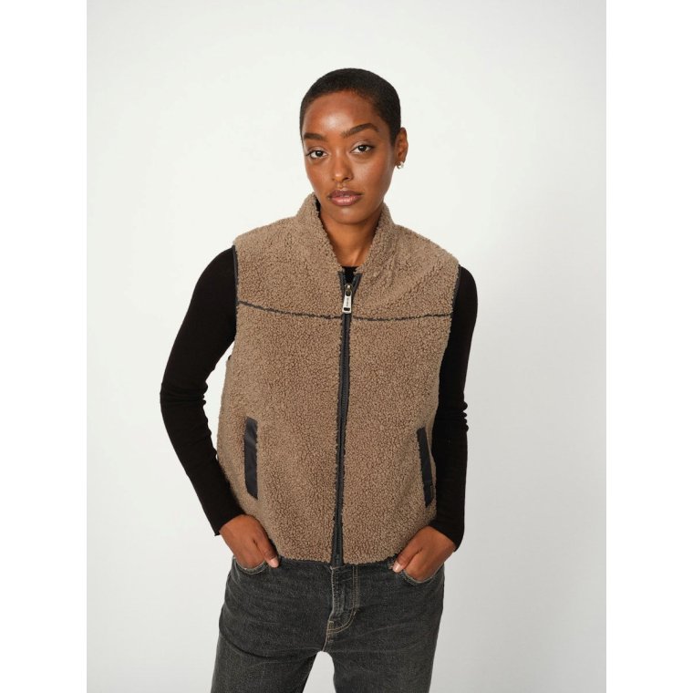 MOS MOSH - MMRowe Teddy Waistcoat - Falcon