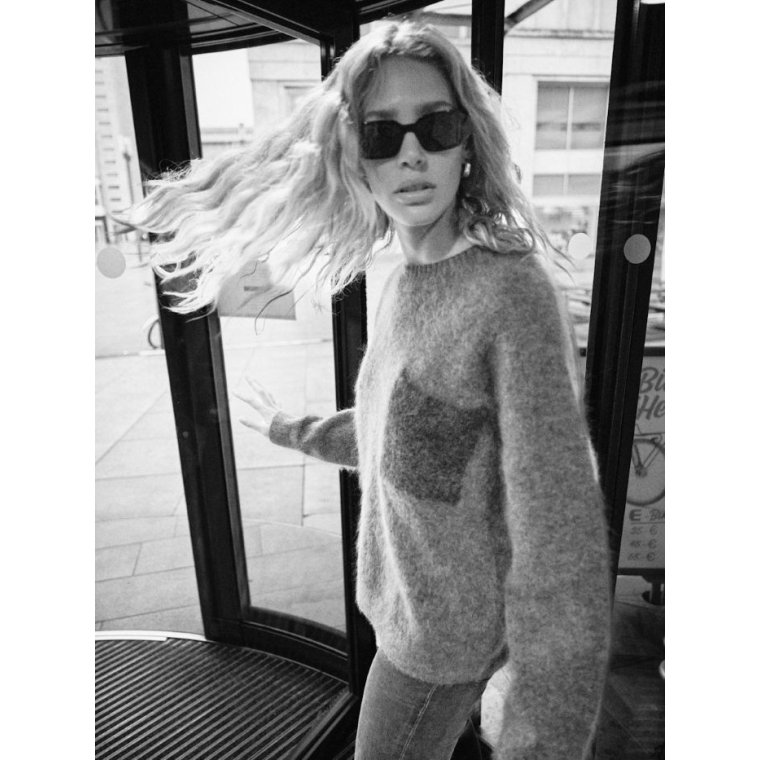 MOS MOSH - MMAlila Mohair Knit - Falcon