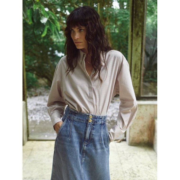 MOS MOSH - MMLeala Denim Skirt - Mid Blue