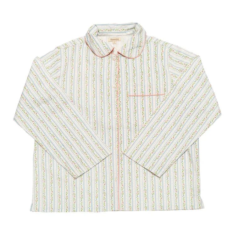 Maanesten - Moe Shirt - Summer Stripe Blue