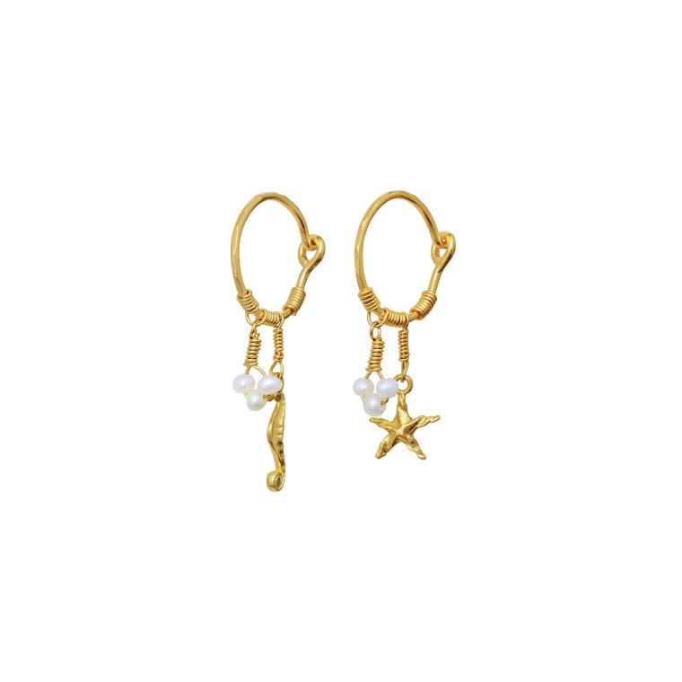 Maanesten - Momi Earrings - Forgyldt
