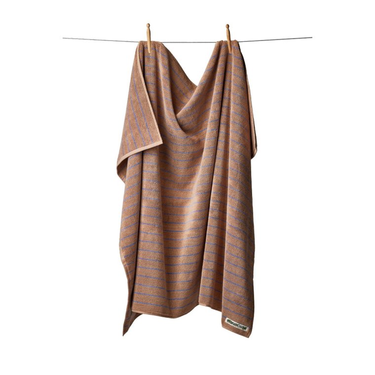 Bongusta - Naram hndklde - camel & ultramarine blue