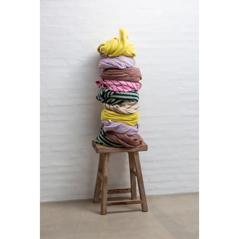 Bongusta - Naram hndklde - Lilac & neon yellow