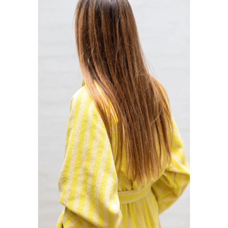 BONGUSTA - NARAM BATHROBE - Pristine & Neon yellow
