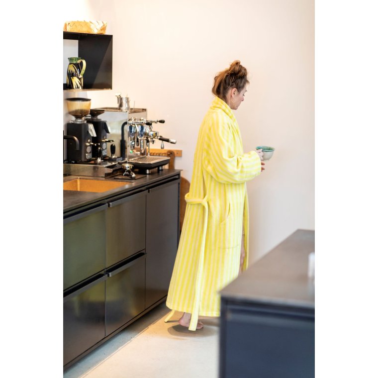 BONGUSTA - NARAM BATHROBE - Pristine & Neon yellow