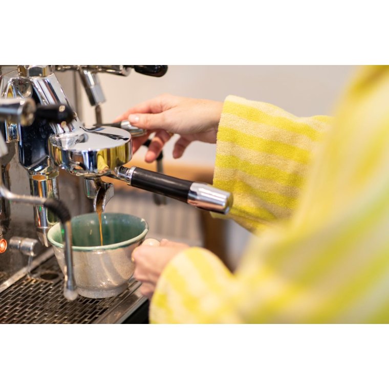 BONGUSTA - NARAM BATHROBE - Pristine & Neon yellow