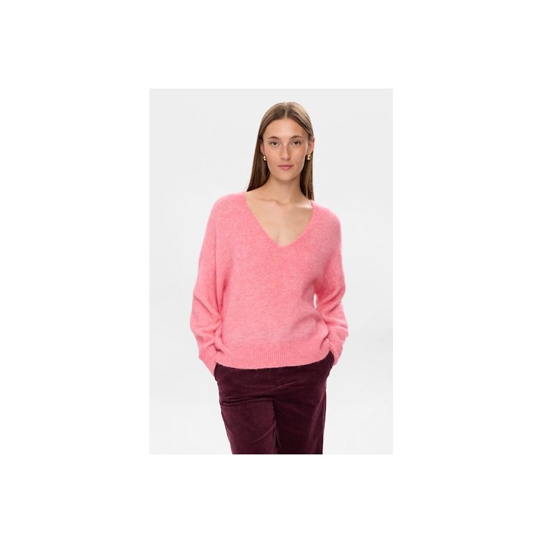 NMPH - NURIETTE V-NECK PULLOVER - Pink Lemonade