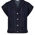 NMPH - NUCHIKU WAISTCOAT - Dark Blue Denim