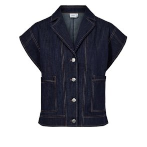NMPH - NUCHIKU WAISTCOAT - Dark Blue Denim