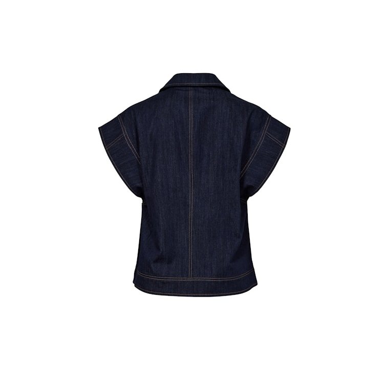 NMPH - NUCHIKU WAISTCOAT - Dark Blue Denim