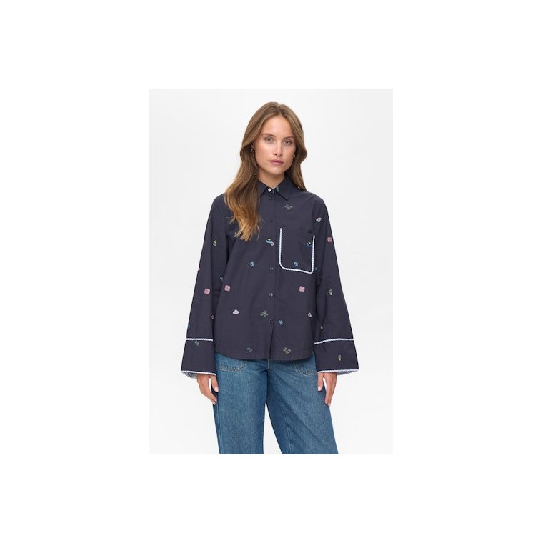 NMPH - NUCHIRO BOXY SHIRT - Dark Sapphire