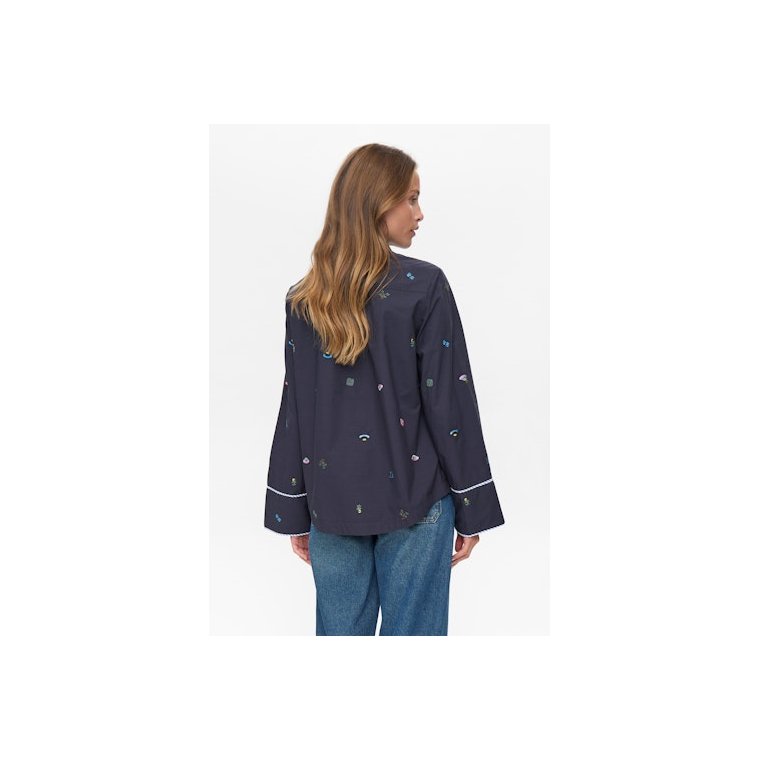 NMPH - NUCHIRO BOXY SHIRT - Dark Sapphire