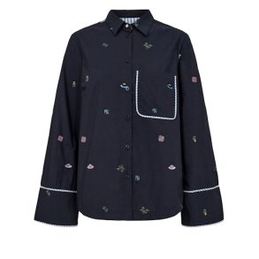 NMPH - NUCHIRO BOXY SHIRT - Dark Sapphire