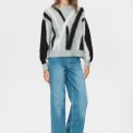 NMPH - NUSURI BRUSHED PATTERN PULLOVER - Light grey mel