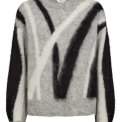 NMPH - NUSURI BRUSHED PATTERN PULLOVER - Light grey mel