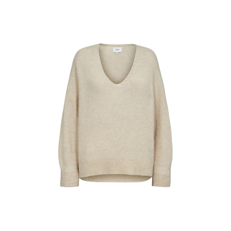 NMPH - NURIETTE V-NECK PULLOVER - gray morn