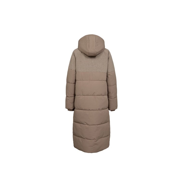 NMPH - NUWILLOW LONG COAT - Taupe Gray