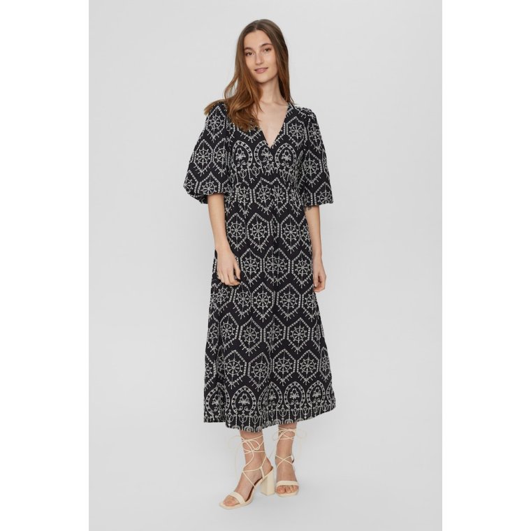 NMPH - NUEVELYN CONTRAST DRESS - Caviar