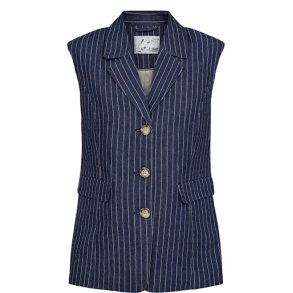 NMPH - NUVIBEKE VEST - Medium Blue Denim