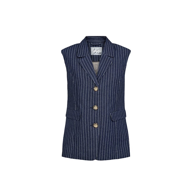NMPH - NUVIBEKE VEST - Medium Blue Denim