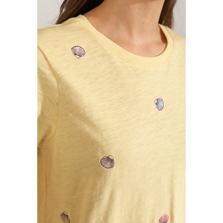 N�MPH - NUSHELLPA T-SHIRT - GOTS - Popcorn