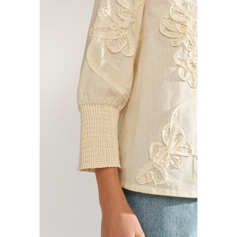 N�MPH - NUEMELIA SHIRT - Popcorn