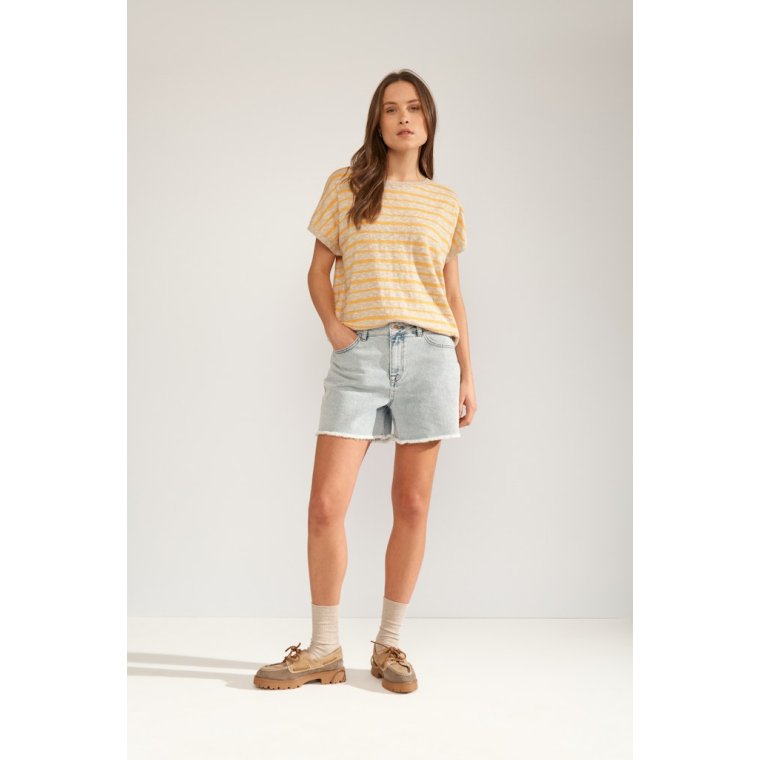 N�MPH - NUKIKI BOATNECK PULLOVER - Marigold