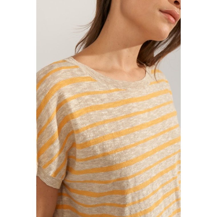 N�MPH - NUKIKI BOATNECK PULLOVER - Marigold