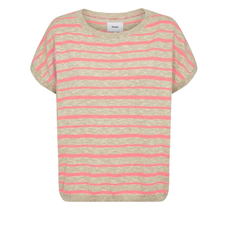 N�MPH - NUKIKI BOATNECK PULLOVER - Prism Pink