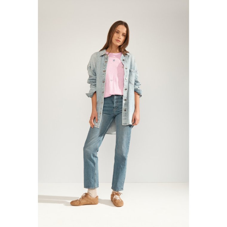 N�MPH - NUSHELLPA T-SHIRT - GOTS - Prism Pink