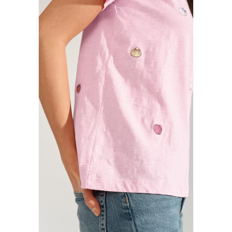 N�MPH - NUSHELLPA T-SHIRT - GOTS - Prism Pink
