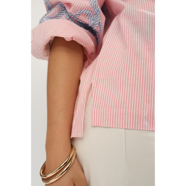 N�MPH - NUEMELIA OVERSIZE SHIRT - Prism Pink