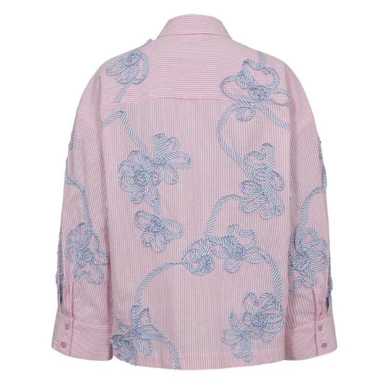 N�MPH - NUEMELIA OVERSIZE SHIRT - Prism Pink